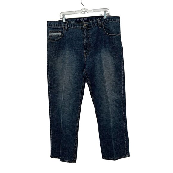 Vintage U.S. Polo Assn. Mens Denim Jeans Dark Wash Size 40x30 Relaxed Fit Classi - Picture 1 of 12